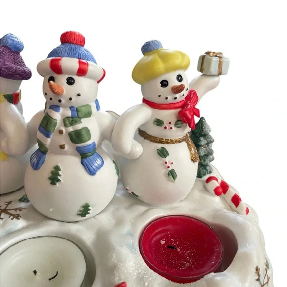 Partylite Christmas Snowbell Tea Light Pillar Holder P7650 Great Gift! - Picture 4 of 5